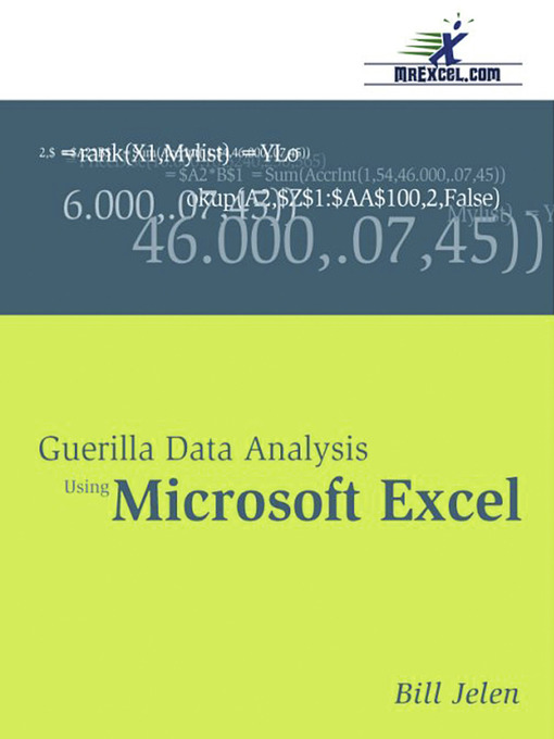 microsoft excel 2007 data analysis